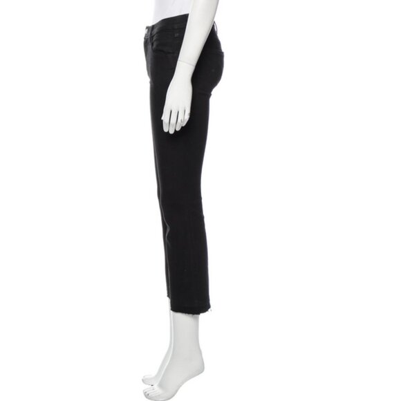 J Brand Mid-Rise Straight Leg Jeans (Black) - Picture 3 of 3